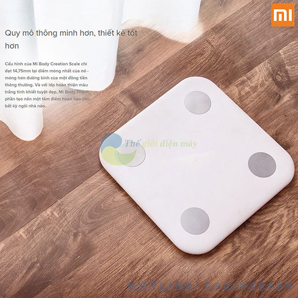 [Bản quốc tế] Cân điện tử thông minh Xiaomi Body Fat Scale 2 Universal (2019) - Bảo hành 6 tháng - Shop Thế giới điện máy