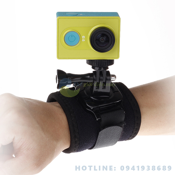 Dây đeo cổ tay xoay 360 độ cho camera hành trình EKEN, SJCAM, GoPro, Xiaomi 4k wifi action camera