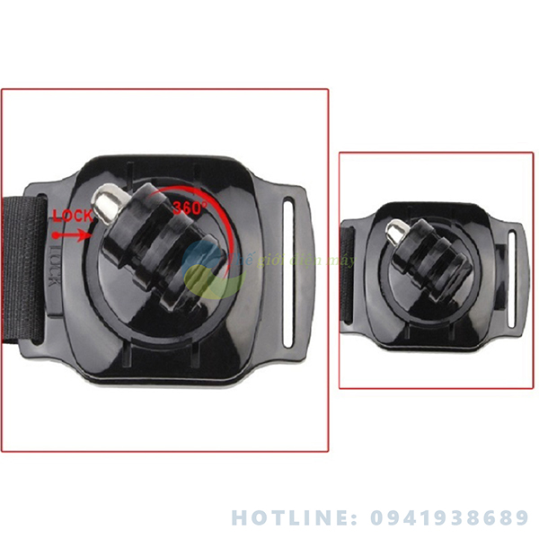 Dây đeo cổ tay xoay 360 độ cho camera hành trình EKEN, SJCAM, GoPro, Xiaomi 4k wifi action camera