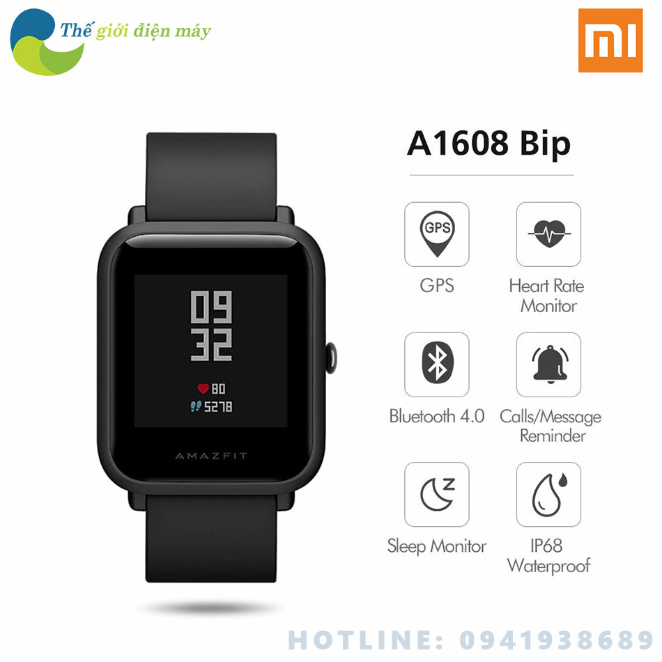 Đồng hồ thông minh Xiaomi Amazfit Bip - Bảo hành 12 tháng - Shop Thế giới điện máy