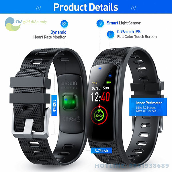 đồng hồ thông minh MijaFit I6HRC hỗ trợ gọi điện, nhắn tin