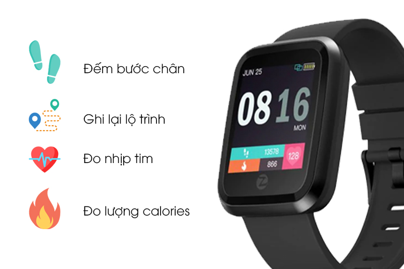 Đồng hồ thông minh Zeblaze Crystal 2 - Bảo hành 12 tháng - shop Thế giới điện máy