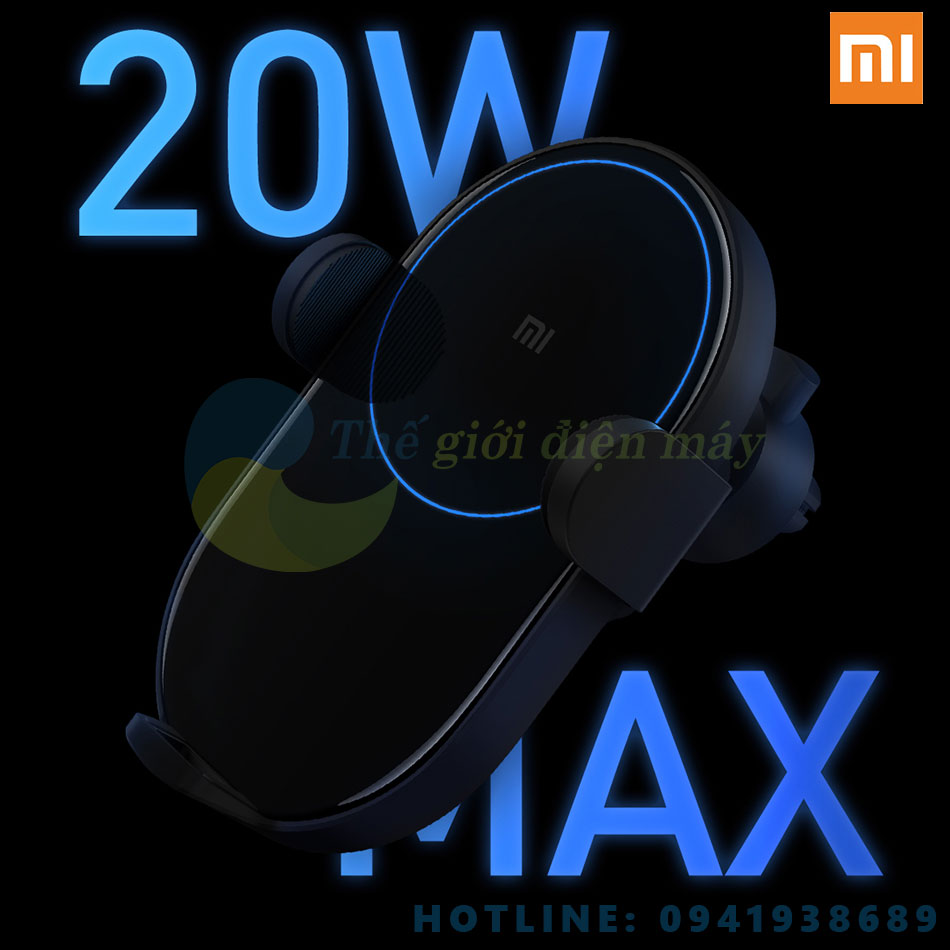 Đế giữ tự động kiêm sạc không dây 20W ô tô Xiaomi WCJ02ZM - Bảo hành 6 tháng - Shop Thế giới điện máy
