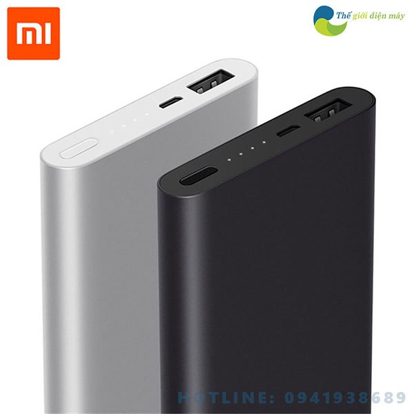 Pin Sạc Dự Phòng Xiaomi 10000mAh Gen 2 New (2018) 2 cổng usb sạc nhanh quick charge 3.0 - Bảo hành 6 tháng - shop Thế giới điện máy