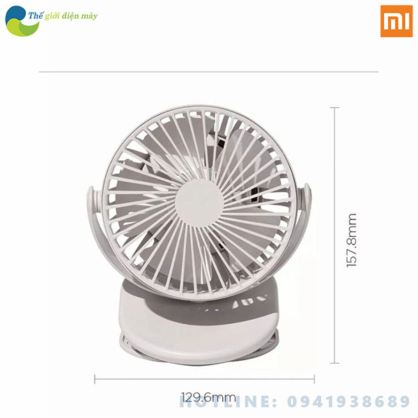 Quạt tích điện để bàn xoay 360 độ xiaomi solove fan F3 -Bảo hành 6 tháng - Shop Thế giới điện máy