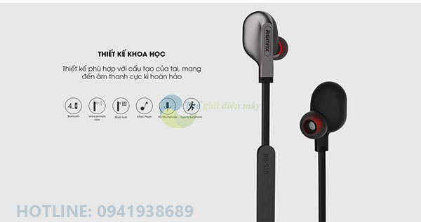 Tai nghe bluetooth Remax RB S18 - Tai nghe thể thao sang trọng