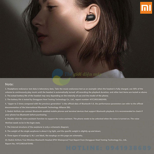 Tai nghe Bluetooth Xiaomi Redmi Airdots