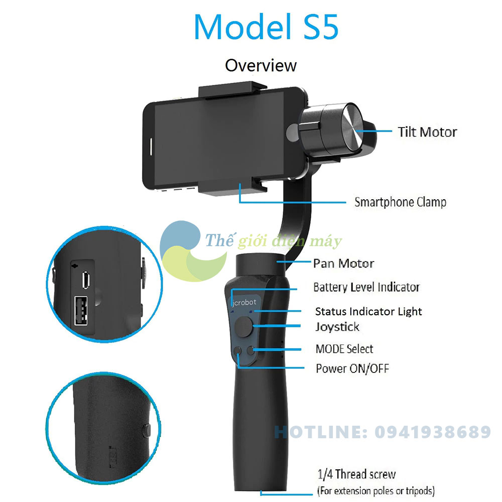 Gimbal chống rung điện tử 3 trục MIJAFIT sight 5