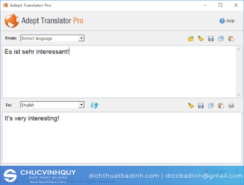  Phần mềm dịch Adept Translator Pro