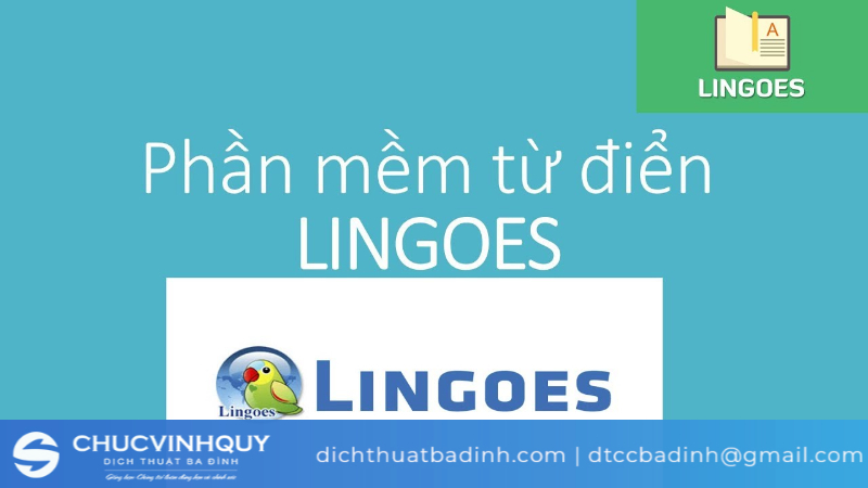 Phần mềm dịch tiếng anh Lingoes