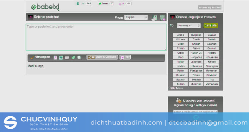 Phần mềm Babelxl