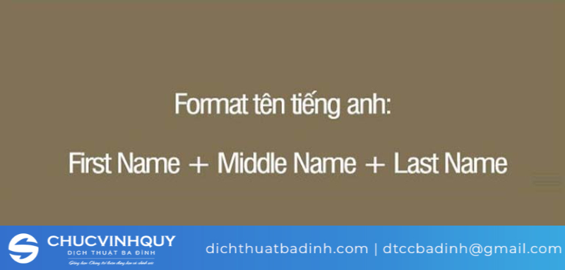 First Name + Middle Name + Last Name