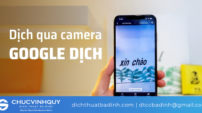 Google Dịch sử dụng ảnh