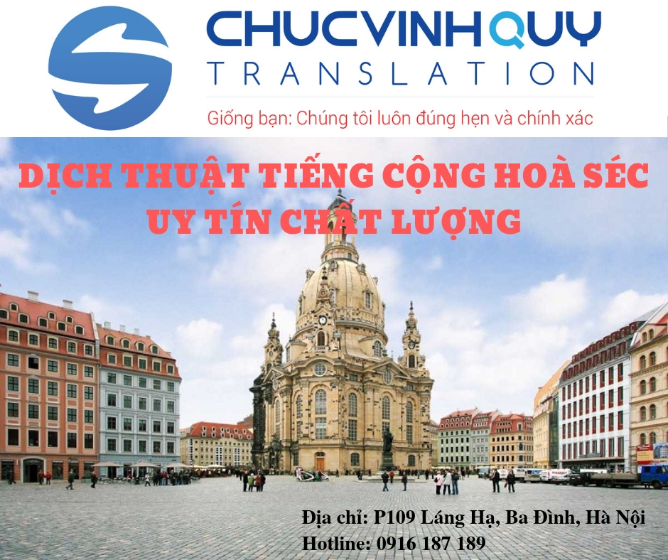 dịch thuật công chứng tiếng cộng hoà séc