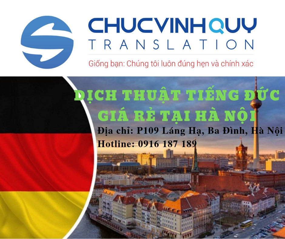 Dịch thuật công chứng tiếng Đức uy tín chất lượng giá rẻ tại hà nội