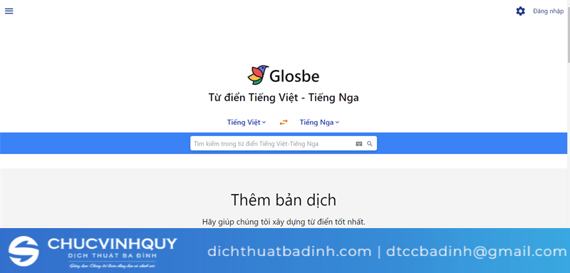 Dịch tiếng việt sang tiếng nga Glosbe