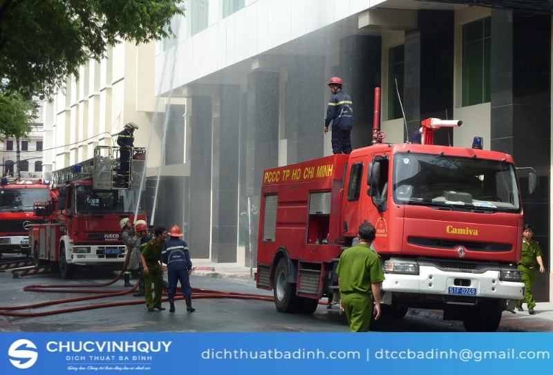 Nhu cầu dịch tiếng Anh chuyên ngành phòng cháy chữa cháy
