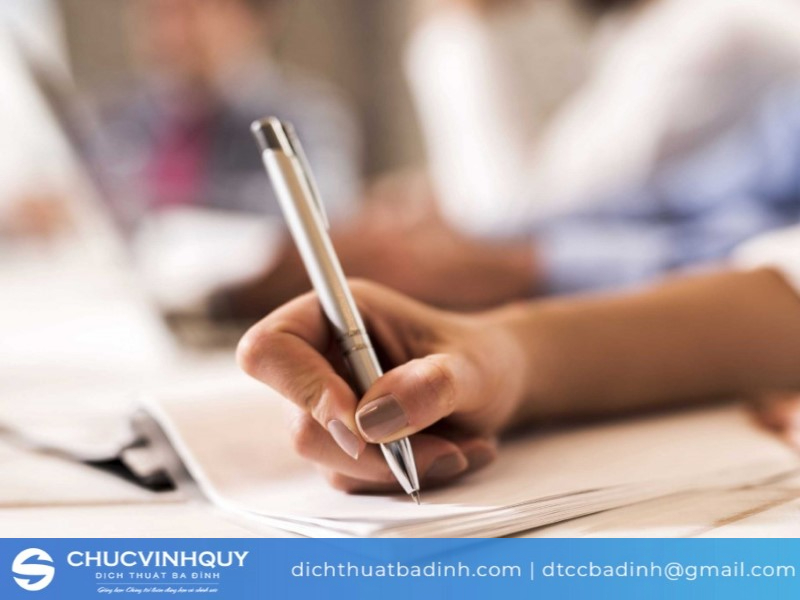 Giá dịch thuật 1 trang A4