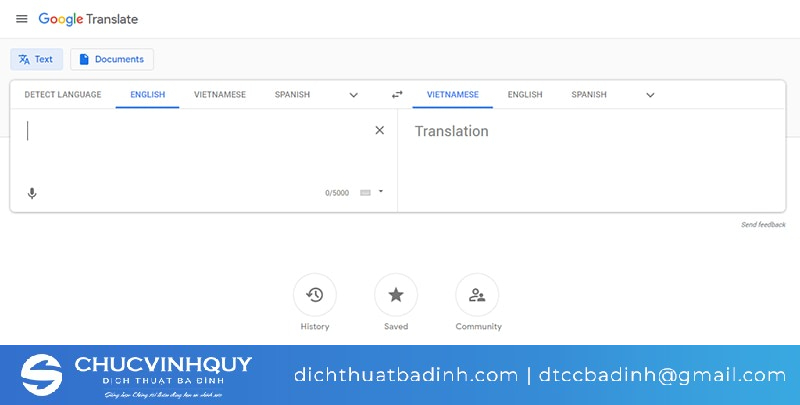 Phần mềm phiên dịch audio - Google Translate