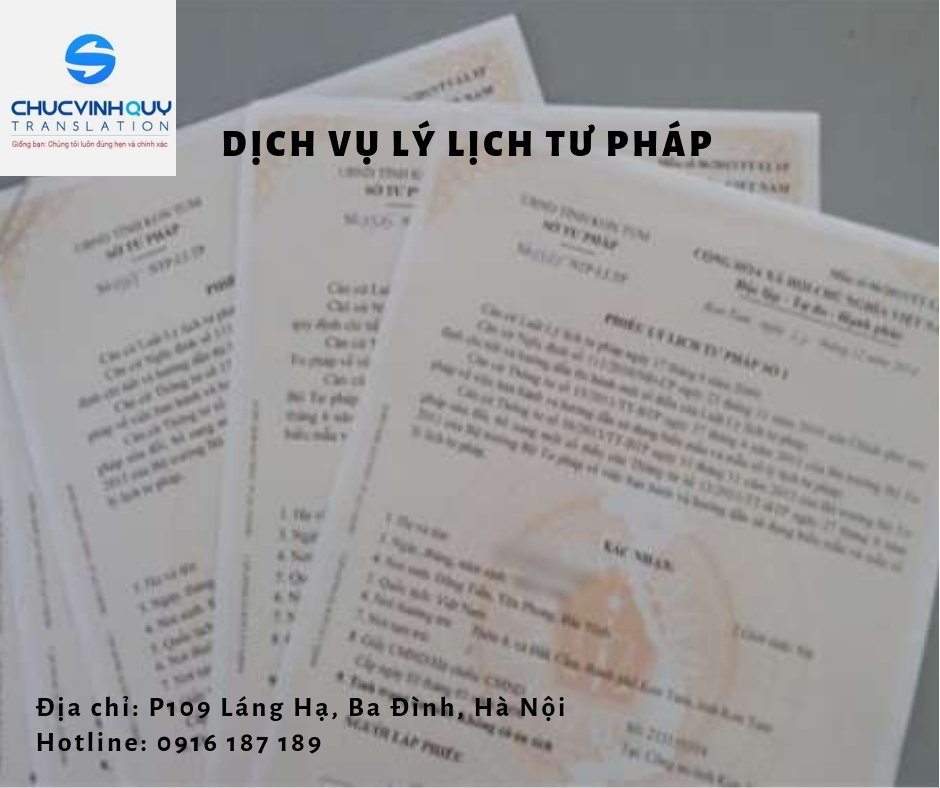 dịch vụ lý lịch tư pháp uy tín giá rẻ