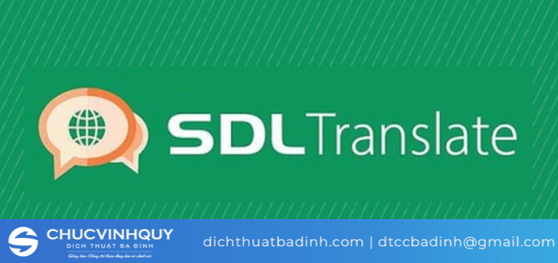 Phần mềm SDL FreeTranslation