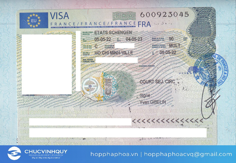 Dịch Vụ xin visa đi Pháp