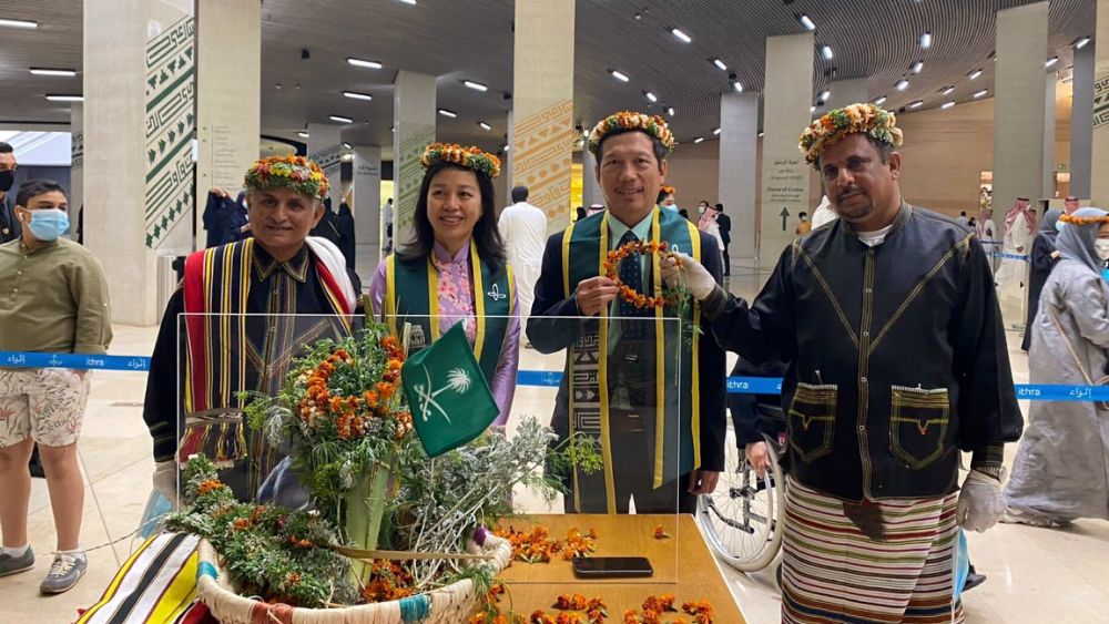Đại sứ Vũ Viết Dũng dự các hoạt động kỷ niệm Quốc khánh Saudi Arabia.