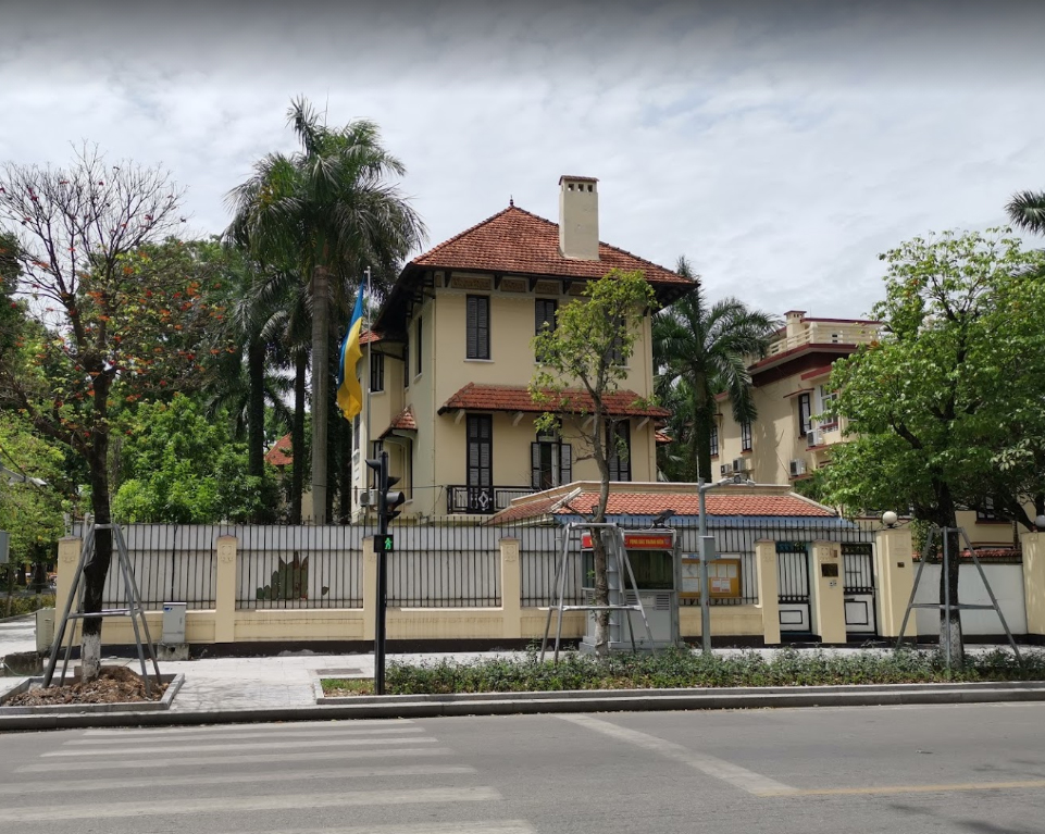 Đại sứ quán Ucraina ở Hà Nội, số 6 lê hồng phong
