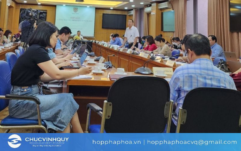 Họp báo của Bộ Tư pháp diễn ra chiều 19 - 4 - 2023