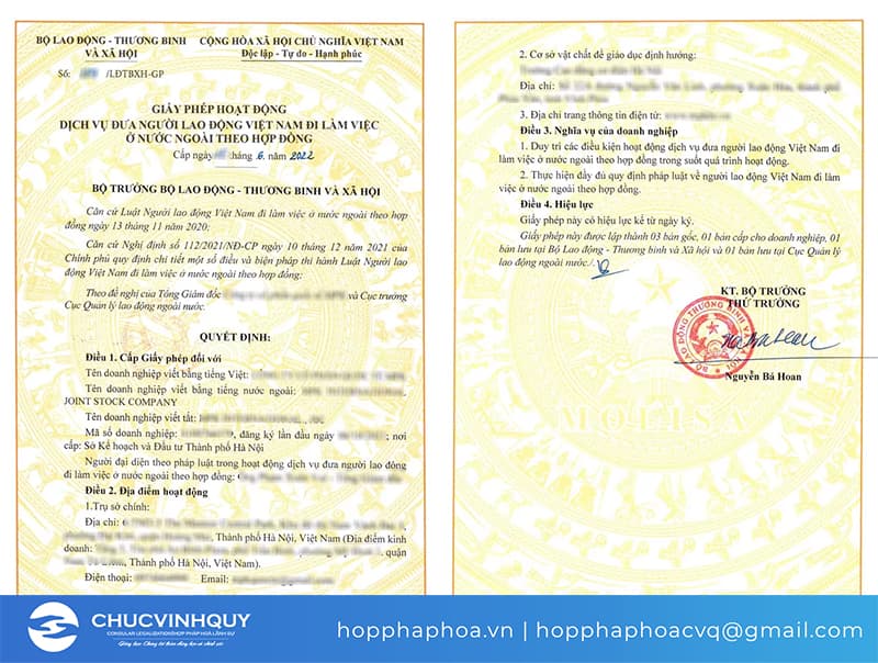 Khái niệm giấy phép xuất khẩu lao động