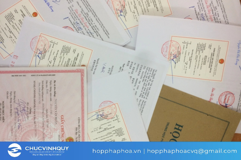 Hồ sơ thực hiện hợp pháp hóa lãnh sự bằng cấp nước ngoài