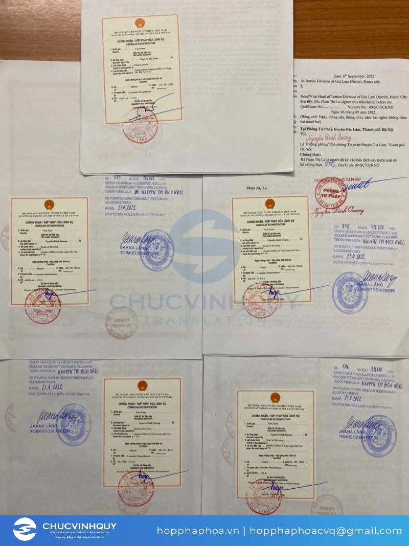 Hợp pháp hóa lãnh sự Phần Lan tại Chúc Vinh Quý