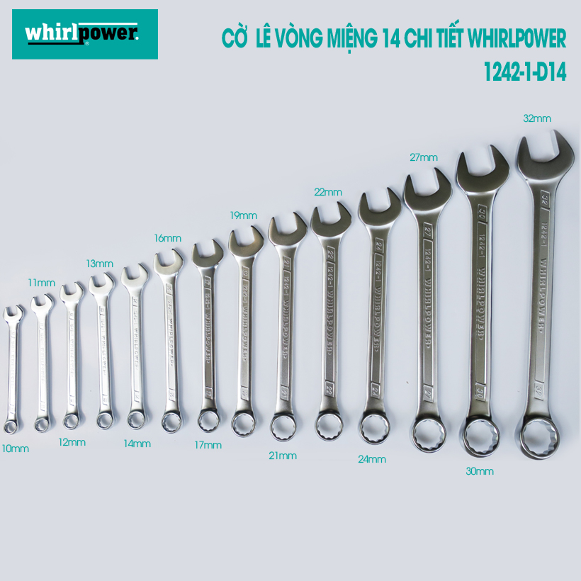 Bộ cờ lê vòng miệng 14 chi tiết dùng cho thợ sửa chữa chuyên nghiệp