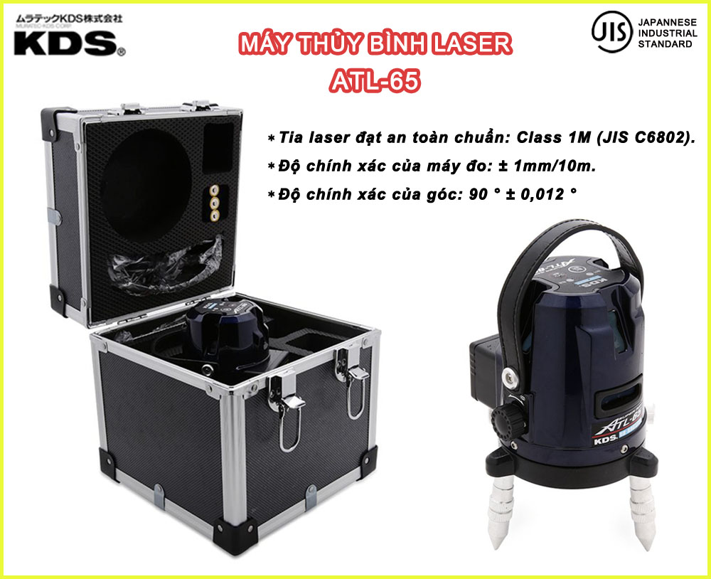 MÁY THỦY BÌNH LASER 4 TIA KDS ATL-65