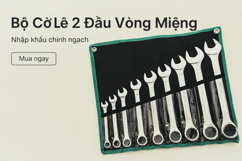 Bộ Cờ Lê 2 Đầu Miệng Whirlpower 1241-1-C12 (12 Chi Tiết) Chính Hãng