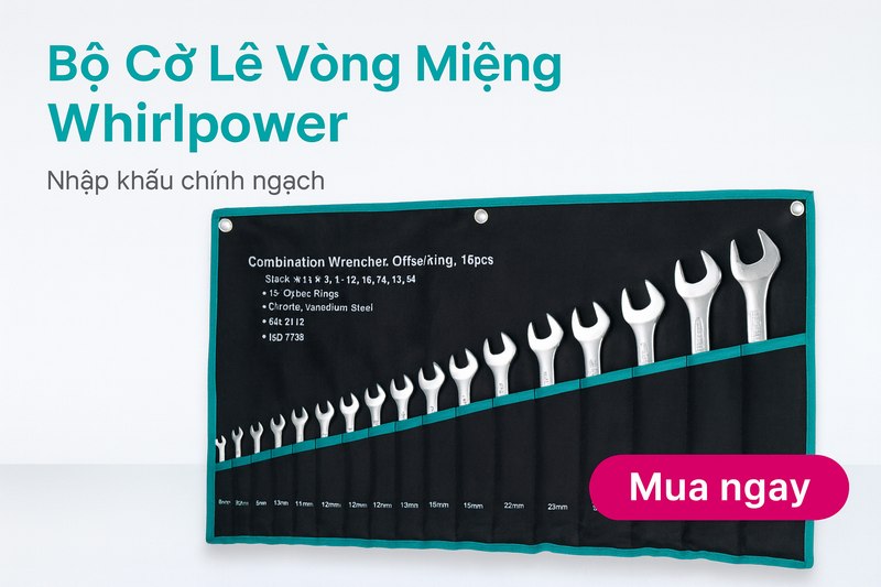 Bộ Cờ Lê Vòng Miệng Whirlpower 124-TV01-0414 (14 Chi Tiết)