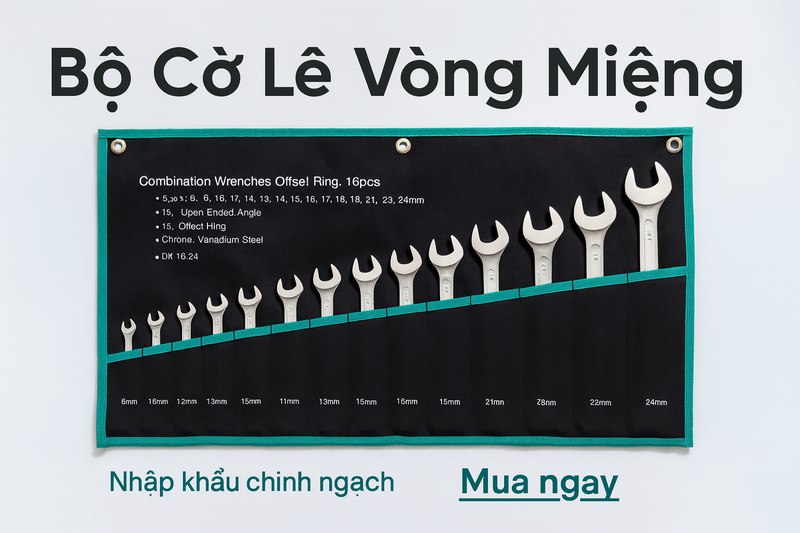 Bộ Cờ Lê Vòng Miệng Whirlpower 1242-1-F16