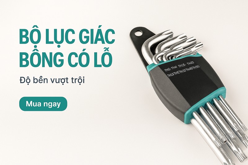 Bộ Lục Giác Bông Có Lỗ 9 cây Whirlpower 158-3309