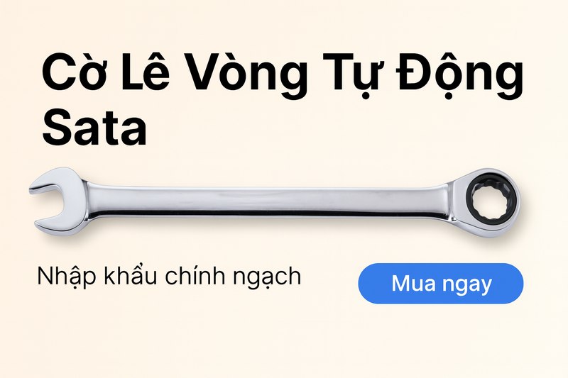 Cờ Lê Tròng Tự Động Sata 46
