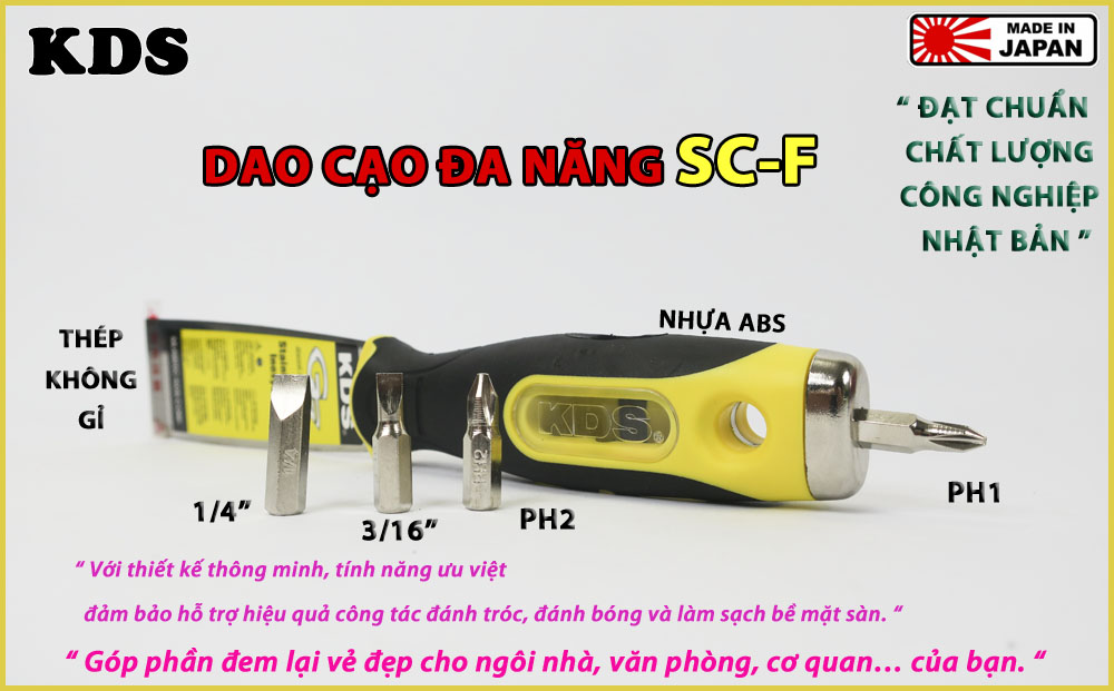 DAO CẠO GIOĂNG ĐA NĂNG KDS SC-F