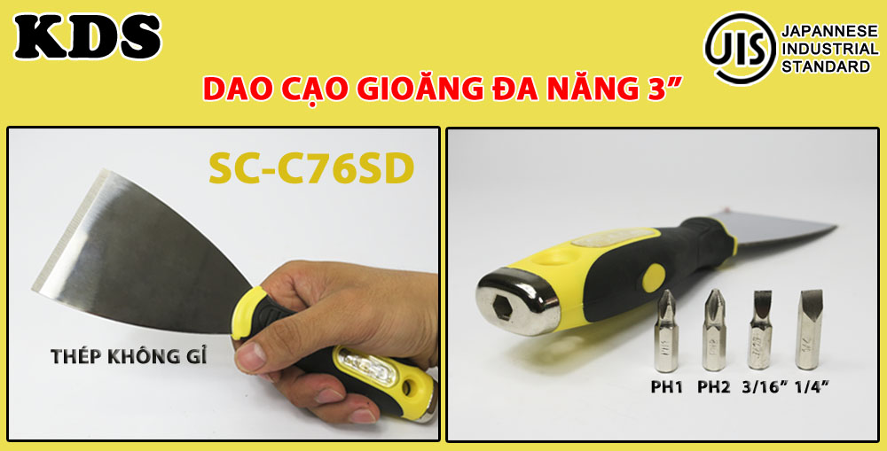 DAO CẠO GIOĂNG 3" KDS SC-C76SD