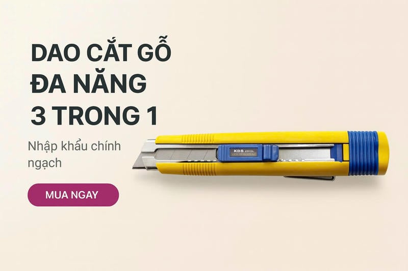 Dao Cắt Gỗ Đa Năng 3 Trong 1 KDS T-11