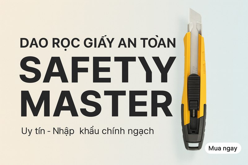 Dao Rọc Giấy An Toàn Safety Master SA-15
