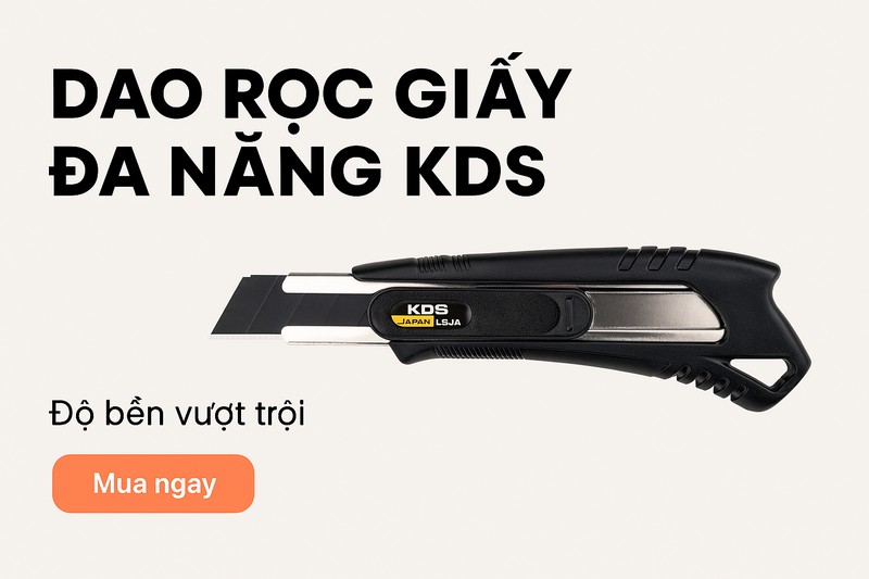 Dao Rọc Giấy Đa Năng KDS L-34A BK LTD