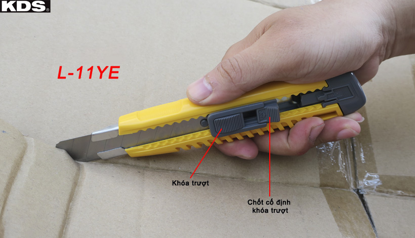 Giới Thiệu Dao Rọc Giấy Khoá Trượt KDS L-11