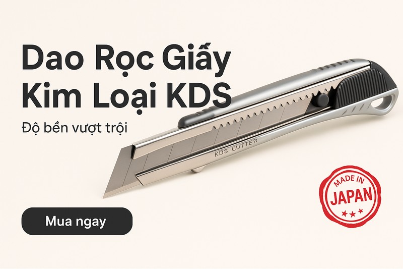 Dao Rọc Giấy Kim Loại KDS L-33