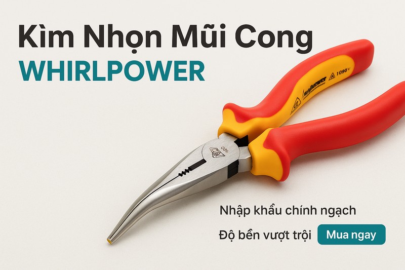 Banner Kìm Nhọn Mũi Cong WHIRLPOWER 15703-311