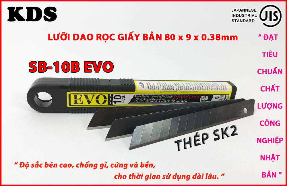 Giới thiệu Lưỡi Dao Rọc Giấy KDS SB-10BEVO