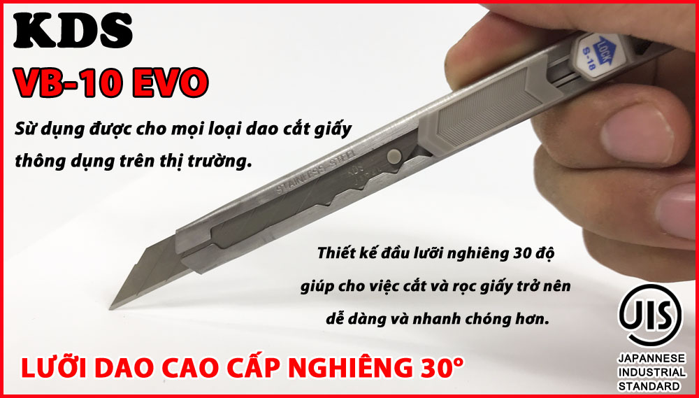 LƯỠI DAO CAO CẤP NGHIÊNG 30° KDS VB-10EVO