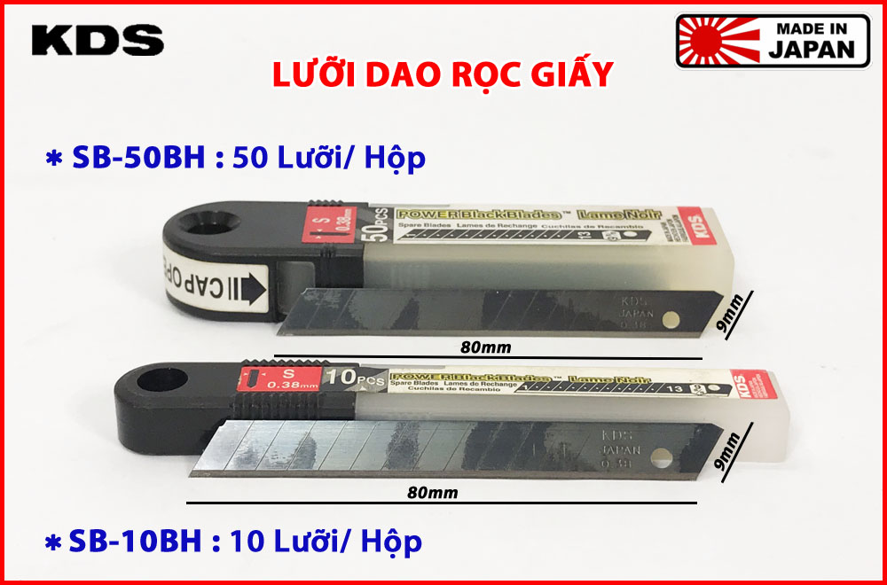 LƯỠI DAO CẮT GIẤY SB-10BH, SB-50BH